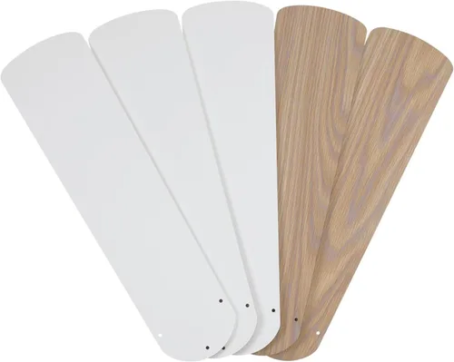Miniatura 7 de Westinghouse -7741500 cuchillas de nogal/roble de 52 pulgadas, repuesto ventilador, paquete de cinco Oak/Walnut