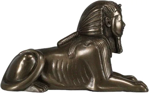 Miniatura 6 de Ebros Gift Monumento Histórico Egipcio Guardián Clásico Gran Esfinge de Giza en Bronce Sintético Figura Monolito en miniatura de 3 pulgadas