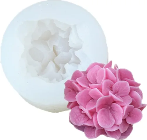 Miniatura 24 de Molde de silicona para velas de flores de peonía, molde de jabón, fondant, chocolate, pastel, dulces, resina epoxi, yeso, arcilla, herramientas