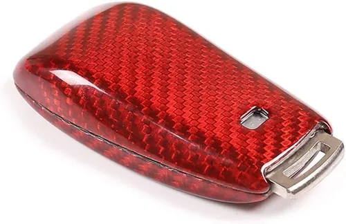 Miniatura 5 de YIWANG - Carcasa de fibra de carbono para llave de coche Mercedes Benz W222 S Clase E W213 Clase C W205 GLC X253, color rojo