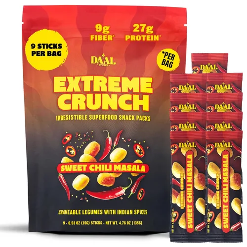 Miniatura 14 de Daal By Keen Aperitivos crujientes de frijol mungo – Chutney de búfalo – Proteína vegetal, alta en fibra, sin gluten, sin nueces – Mezclar