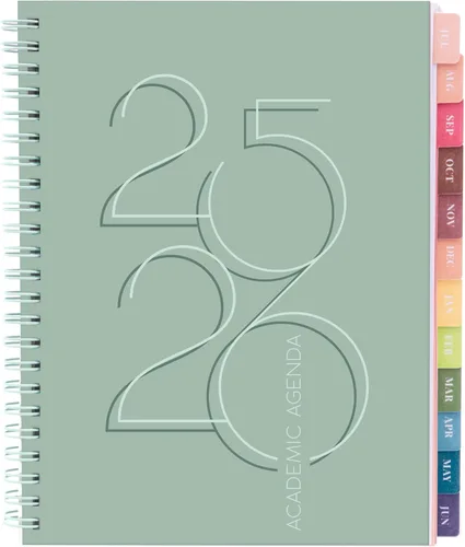 Miniatura 30 de Rileys - Agenda académica 2026-2027, agenda diaria, semanal y mensual, julio de 2026 a junio de 2027, páginas de notas para estudiantes