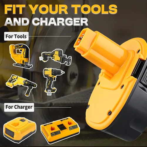 Miniatura 6 de DC9096 6.0Ah 18V Reemplazo para baterías Dewalt Ni-MH Compatible con Dewalt 18V Batería DC9098 DC9099 DW9095 DW9096 DW9098 Herramientas eléctricas