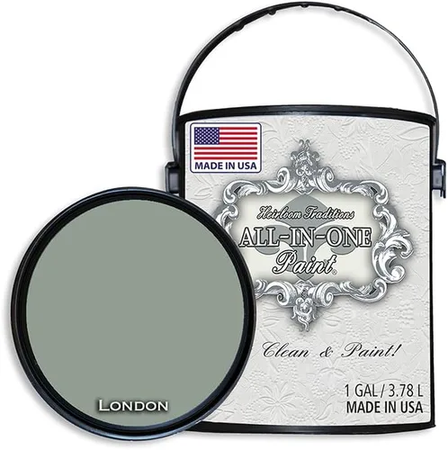 Miniatura 7 de Pintura TODO EN UNO, Abbey (gris cálido), Muestra de 8oz - Pintura duradera para gabinetes y muebles. Imprimación y capa superior incorporadas,