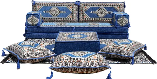 Miniatura 60 de arabicsofa Sofá de piso árabe Jalsa - Sofá tradicional hecho a mano para sala de estar