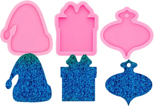 Miniatura 7 de 3 moldes hexagonales de resina de silicona de 1.5 pulgadas, octágono, molde de diamante para manualidades en el agarre superior del teléfono, molde