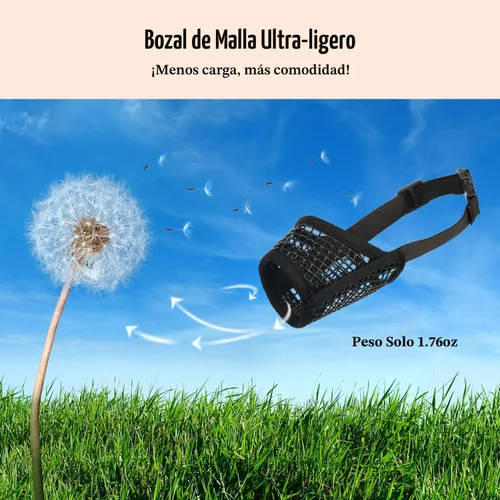 Miniatura 8 de Mayerzon Bozal para Perro, Bozales de Malla Suave para Perros Pequeños, Medianos y Grandes Chihuahua Poodle Husky Labrador Retriever, Protector