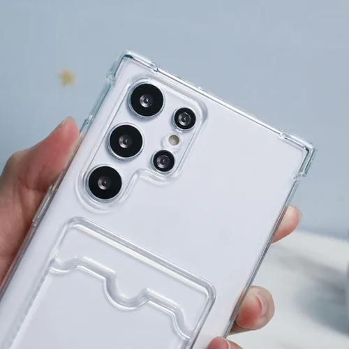Miniatura 188 de Tuokiou Funda para Samsung Galaxy A14 5G, Fundas Protectoras Transparentes con Ranura para Tarjetas, Funda Cartera de TPU Suave Ajustada Resistente