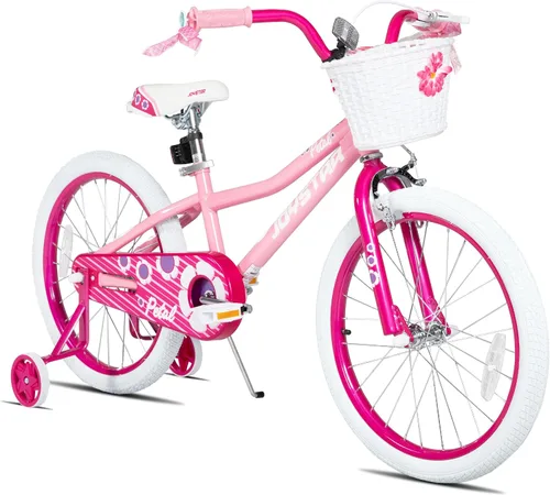 Miniatura 11 de JOYSTAR Bicicleta para niñas pequeñas y niños de 3 a 10 años, bicicleta para niños de 12, 14, 16 y 20 pulgadas, con ruedas de entrenamiento y frenos