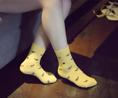 Miniatura 5 de Losa Kute - Calcetines para mujer con diseños de cactus calcetines de algodón calcetines largos divertidos para mujer lindos calcetines con dieño