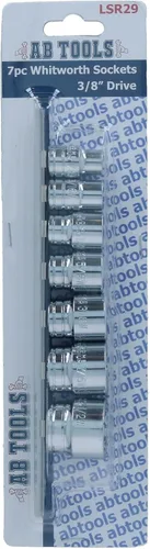 Miniatura 3 de Whitworth/BSF/BSW 3/8" zócalos poco profundos 7pc set 1/8"-1/2" bi hexagonal LSR29