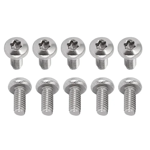 Miniatura 22 de DTGN Tornillos Torx de cabeza plana M1.0.236x0.118 in (DXL), paquete de 20, buenos para maquinaria, sujetadores de seguridad Torx de acero