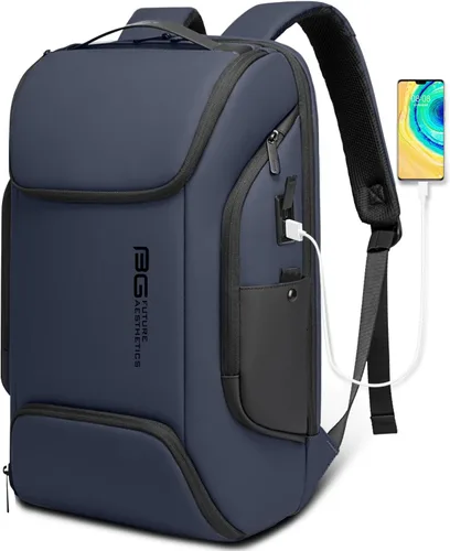 Miniatura 8 de Mochila portátil BANGE de negocios inteligente puede contener laptop de 15.6 pulgadas, mochila para viajes diarios, bolsa de transporte para hombres