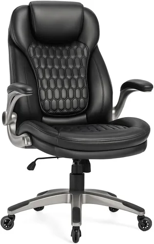 Miniatura 9 de Silla de oficina ejecutiva, silla ergonómica de escritorio para computadora con ruedas mejoradas para giratoria, silla de oficina con respaldo alto