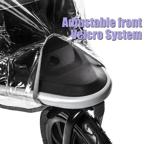 Miniatura 11 de Jeep Protector de lluvia para cochecito de correr, tamaño universal para adaptarse a la mayoría de cochecitos de correr, impermeable, resistente al