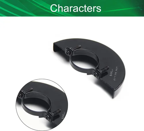 Miniatura 3 de Protector de rueda de metal cubierta 4.606 in (OD) Cut-Off Wheel Guard para amoladora angular eléctrica Carcasa Compatible Negro 1 unids