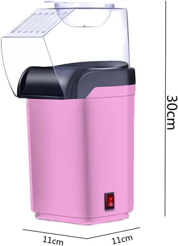 Miniatura 2 de Máquina portátil de palomitas de maíz, máquina de palomitas de maíz, máquina de palomitas de maíz, rápida y fácil de usar, para familias con y Rosa