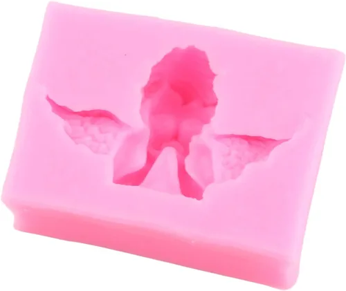 Miniatura 5 de Angel Baby - Moldes de silicona para decoración de pasteles, decoración de cupcakes, pasta de chicle de chocolate, juego de 4 Estilo a
