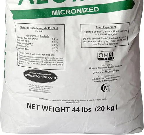 Miniatura 6 de Azomite Raw Supply polvo mineral orgánico de traza 44LB micronizado, blanco