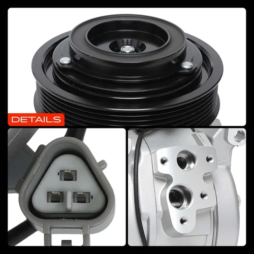 Miniatura 9 de A-Premium Compresor A/C con embrague compatible con Toyota RAV4 2.0L 2.4L 2001-2005, Sport Utility