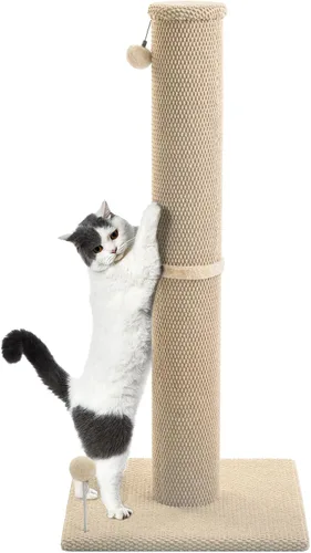 Cat Craft Poste Rascador para Gatos Grande de Alfombra Reticulada Poste Rascador para Gatos de Interior, Poste Rascador Alto para Gatos, Rascador de