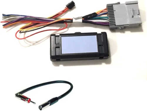 Arnés de cable de radio estéreo para automóvil y adaptador de antena para GM Chevrolet 2003-2006 Silverado, Tahoe, Suburban, Sierra, etc. - Cable de
