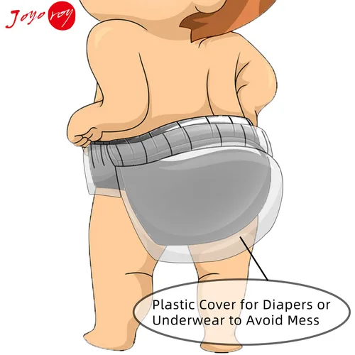 Miniatura 6 de Joyoroy - Fundas de pañales para niñas, pantalones de goma para niños pequeños, fundas de plástico para pañales 5T, pantalones de entrenamiento