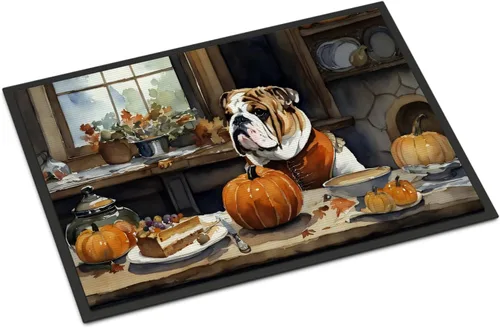 Miniatura 88 de Caroline's Treasures DAC1720MAT Affenpinscher - Tapete de otoño para cocina, con calabazas, 18 x 27 pulgadas, tapete para puerta delantera