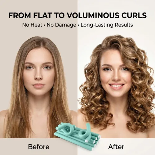 Miniatura 3 de My Beauty Spot Flexi Rods - Rodillos de espuma de 1 pulgada de diámetro, calidad profesional de salón, 10 rodillos de goma para cabello largo, Azul