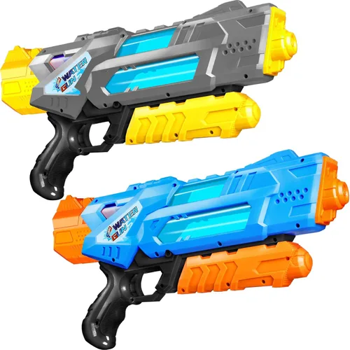 Miniatura 8 de Quanquer Pistolas de agua de 1200 cc para niños y adultos, paquete de 2 súper remojadores de agua con excelente rango, ideas de regalo para verano