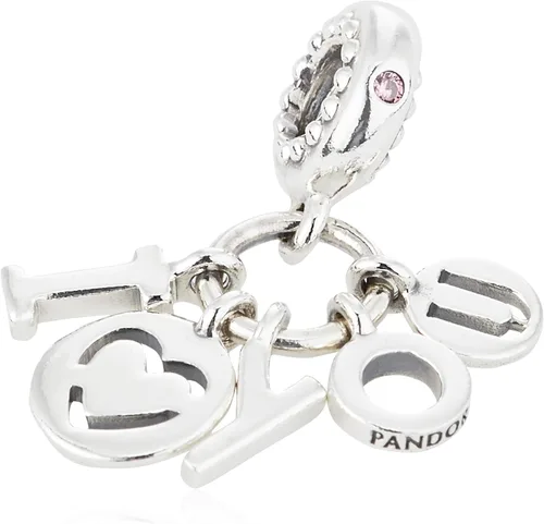 Miniatura 2 de Pandora 796596FPC - Colgante con dijes mensaje en inglés "I Love You