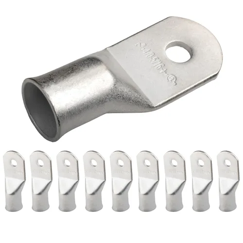 Miniatura 211 de SELTERM 5 piezas terminales de cable de cobre estañado 1/0 AWG perno de 1/2", extremos de cable de batería, terminales de anillo, conectores