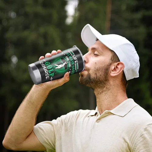 Miniatura 3 de Regalos de golf para hombres y mujeres, regalo del día del padre para golfistas, vaso de acero inoxidable de 20 onzas para papá, regalo