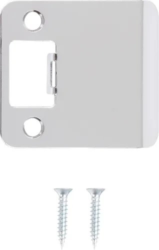 Miniatura 2 de Stone Harbor Hardware Placa de Golpe de Esquina Redonda con Labio Extendido, 2-1/4" x 2", (2-1/2" de Longitud Total), Cromo Pulido