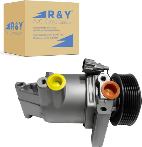RYC - Compresor de aire acondicionado automotriz y embrague de A/C EG892 (se adapta a Nissan Versa 1.6L 2012-2018; compatible con Nissan Versa Note