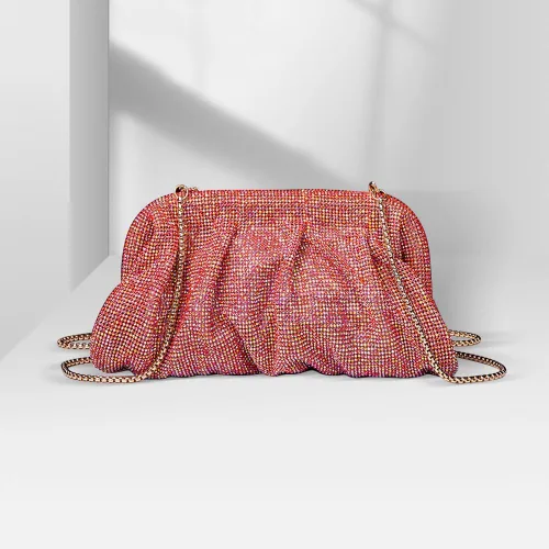 Miniatura 4 de MOISTRI Bolso de noche con diamantes de imitación para mujer, bolso de hombro brillante para fiesta, bolso cruzado de boda