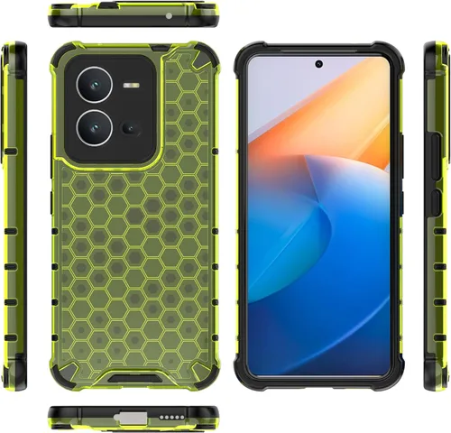 Miniatura 22 de Pzwoxukhov Funda para Huawei Mate 50 Pro, funda para Huawei Mate 50 Pro Honeycomb Anti-Drop Shock-Absorbing Case Negro
