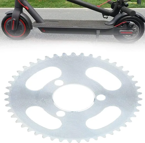 Miniatura 9 de 25H 47T Piñón 3 Agujero Reemplazo para Scooter Eléctrico Bicicleta Piñón Trasero Acero 3.898 in Diámetro 1.142 in Agujero