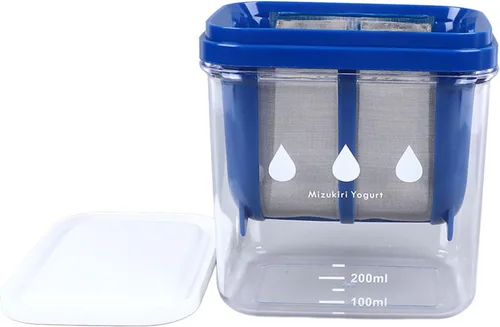 Miniatura 6 de Cryfokt Filtro de yogur, filtración eficiente para hacer yogur griego grande con malla extrafina de acero inoxidable, cepa de yogur de resina