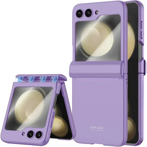 Miniatura 9 de STORMTAL Funda protectora delgada para Samsung Galaxy Z Flip 5, protección de bisagra, protector de pantalla integrado, carga inalámbrica, a prueba