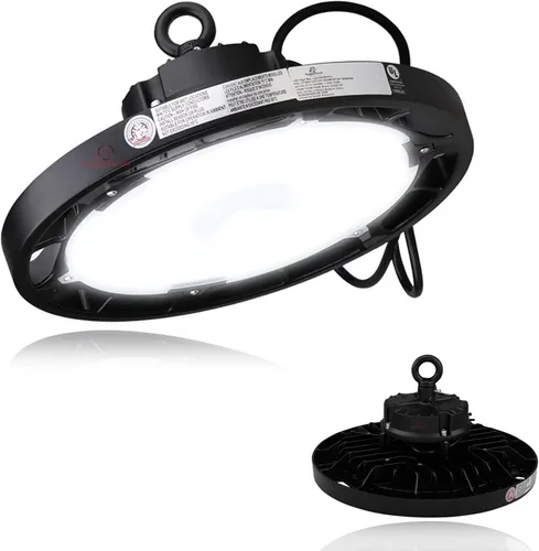Miniatura 9 de RuggedGrade Luz LED UFO High Bay de la serie Titan VI de 100 W - 16,500 lúmenes - Sensor de movimiento - Color seleccionable 3000K/4000K/5000K