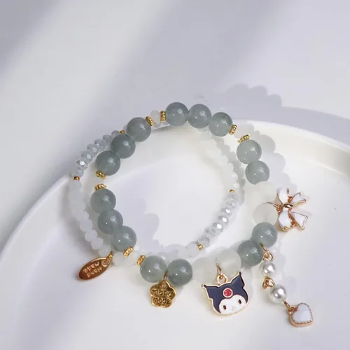 Miniatura 2 de ANZWTLOYY Kawaii Bracelets Set Friendship Bracelets Cute Cartoon Elastic Beaded Relationship Bracelets for Girls Women