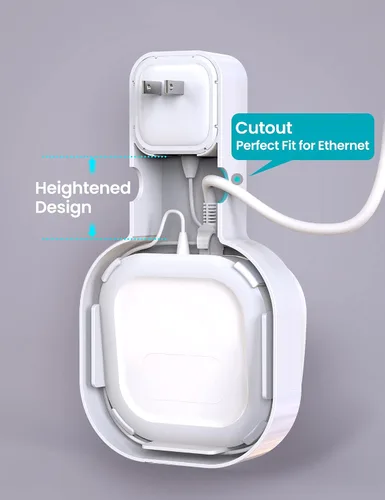 Miniatura 3 de DG-Direct Soporte de montaje en pared para eero 6 y eero 6+ Router Mesh Wi-Fi System, sin cables desordenados, soporte de montaje de pared para eero