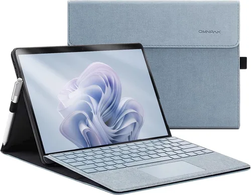 Miniatura 10 de Omnpak Microsoft Surface Pro 11/10/9 - Funda protectora ligera, múltiples ángulos, soporte para stylus, diseñada para Surface 11ª edición AI