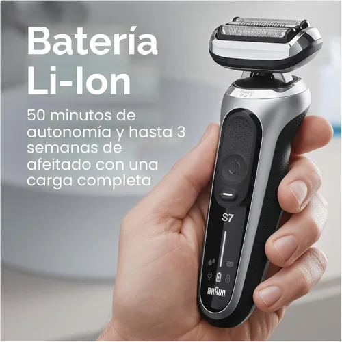 Miniatura 5 de Braun Series 7 7032cs - Maquinilla de afeitar eléctrica flexible para hombres, para uso húmedo y seco, afeitadora eléctrica, recargable, afeitadora