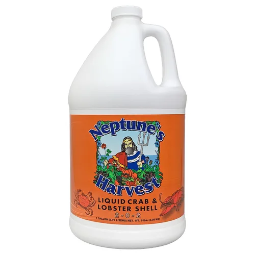 Neptune's Harvest Fertilizante líquido multiusos orgánico de cangrejo y langosta (2-0-2) - Botella de 1 galón - Fertilizante de suelo rico en