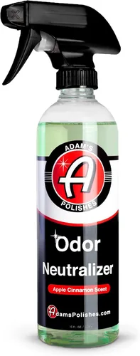 Adam's Polishes Neutralizador de olores (manzana y canela, 16 onzas líquidas) – Ambientador en aerosol para automóvil que elimina los olores nocivos