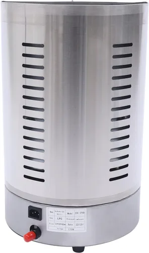 Miniatura 6 de Shawarma Machine 1600W 110V Máquina eléctrica de asador vertical Doner de gas Kebab Máquina de asador vertical con 2 quemadores (Stock de EE. UU.)