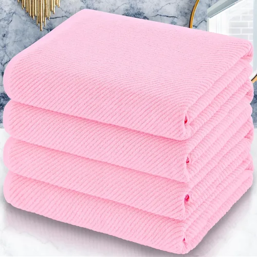 Miniatura 14 de VOOVA & MOVAS Toallas de baño amarillas – 100% algodón Secado rápido Peso Gruesas Suave, juego de 6 toallas de baño, 2 toallas grandes de 30