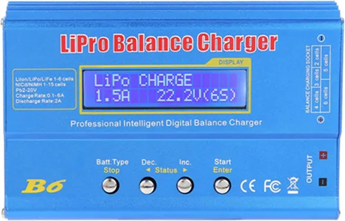 Miniatura 3 de Fafeicy B6 80W Digital LCD RC Balance Charger Discharger for LiPo NiMH Battery (Without Plug)